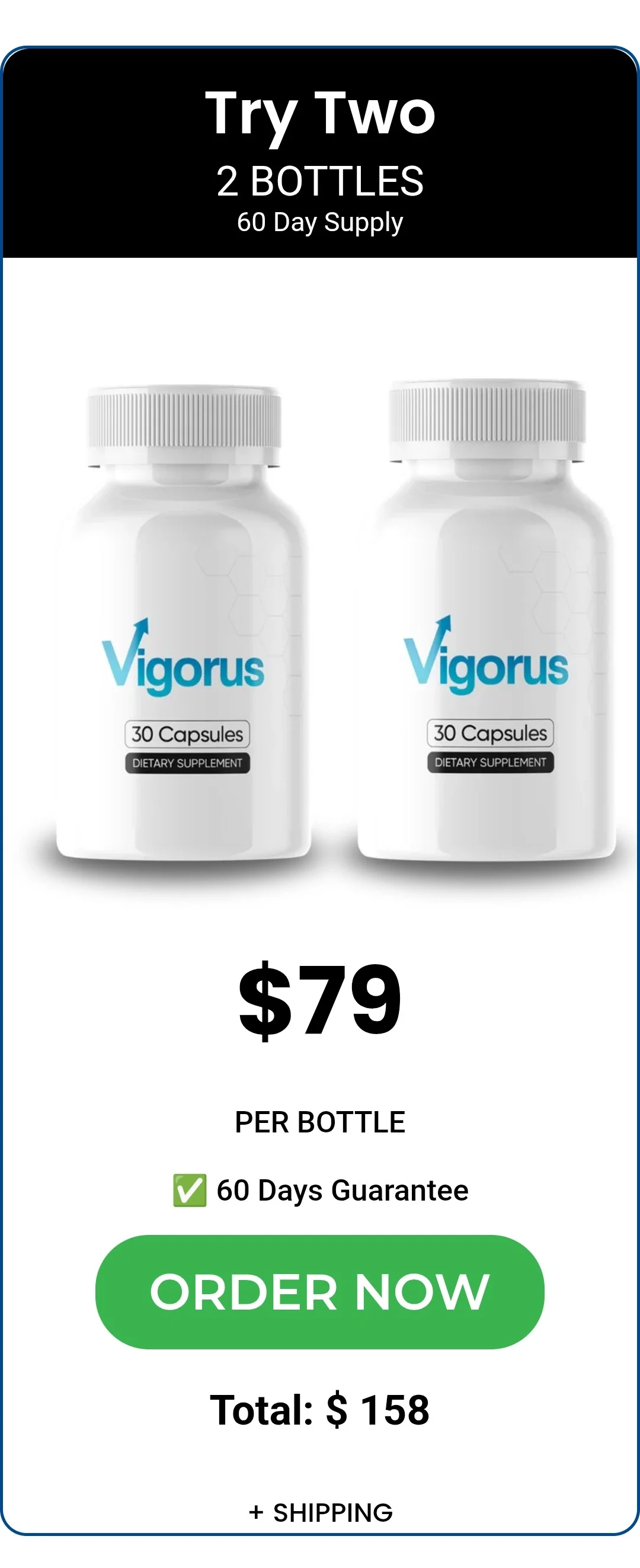 Vigorus™ 2 bottles pricing